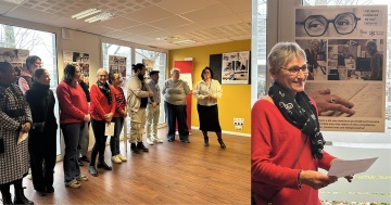 Cette image illustre un article de la catégorie Actualités. Son titre est « Vernissage exposition FRANCE TRAVAIL »